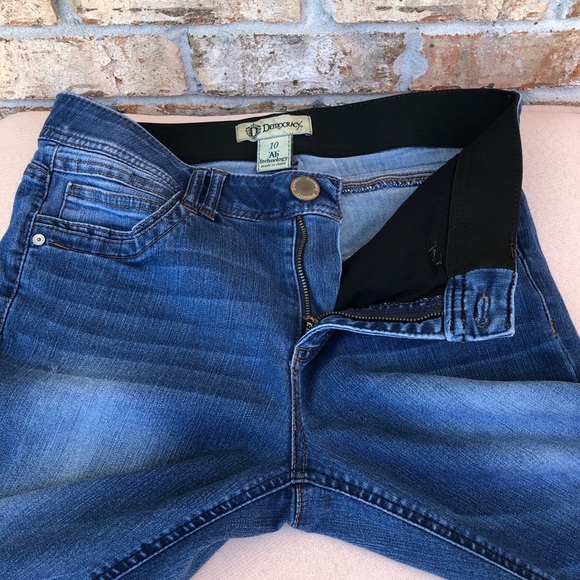 Democracy Ab Technology Stretchy Tummy Slim Mid Rise Medium Wash Skinny Jeans 10 - Picture 4 of 16